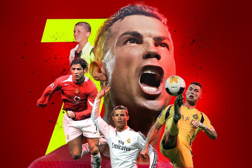 Cristiano Ronaldo fête ses 40 ans mercredi. (Montage L'Équipe)