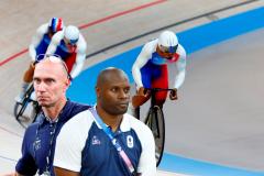 Florian Rousseau, directeur du programme olympique, cristallise la rancoeur des pistards français. Comme Grégory Baugé, l'entraîneur national du sprint, qui a annoncé qu'il quittait son poste. (E. Garnier/L'Équipe)
