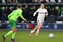 Florian Wirtz et le Bayer Leverkusen n'ont pas pu s'imposer à Wolfsburg (0-0). (Reuters)
