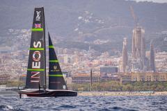 Ineos Britannia avait perdu contre Team New Zealand en octobre dernier. (B. Le Bars/L'Équipe)