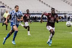 Ismaël Traoré (à droite) face à Grenoble en octobre 2024. (M. Gruss/Hans Lucas via AFP)