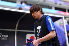 Junya Ito était resté sur le banc lors du huitième de Coupe d'Asie gagné (3-1) contre Bahreïn mercredi. (N. Morita/Presse sports)