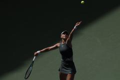 L'Espagnole Paula Badosa face à l'Américaine Taylor Townsend à l'US Open. (Geoff Burke/USA TODAY SPORTS/PRESSE SPORTS/Presse Sports)