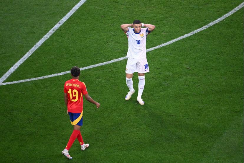 L'été dernier, l'équipe de France s'était inclinée face à l'Espagne en demi-finales de l'Euro 2024. (A. Réau/L'Équipe)