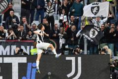 La joie de Kenan Yildiz après son but ce samedi. (R4924_italyphotopress/IPP/Presse Sports)