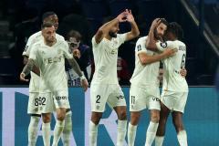 Le Gym lors de la victoire au Parc des Princes face au PSG le 25 avril (1-3). (CATHERINE STEENKESTE/Reuters)