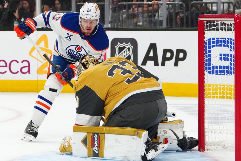 Les Edmonton Oilers ont terrassé Las Vegas et continuent leur route en play-offs. (S. R. Sylvanie/Reuters)