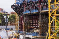Les travaux de modernisation du Camp Nou à Barcelone. (J. Borrego/AFP7/Presse Sports)