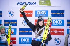 Lou Jeanmonnot a remporté la mass-start de Pokljuka.