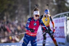 Lou Jeanmonnot pourrait remporter le gros globe de cristal ce dimanche. (K. Voigt/Presse Sports)