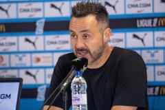 Marseille - Stade de Reims (2E journée de Ligue 1), au Vélodrome (Marseille, France) - Roberto De Zerbi conférence de presse (ADRIEN PITTORE/NEIRDAPROD/PRESSE SPORTS/Presse Sports)