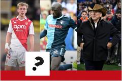 Mika Biereth, Abdoulaye Touré et John Textor ont tous les trois marqué la saison de Ligue 1, d'une manière ou d'une autre. (B. Papon, J.-B. Autissier, S. Mantey/L'Equipe)