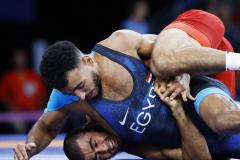 Mohamed Elsayed lors des JO de Paris 2024. (N. Morita/Reuters)
