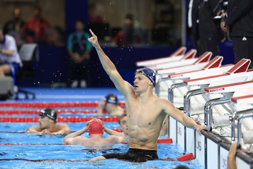 Premier titre olympique pour Léon Marchand. (F. Faugère/L'Équipe)