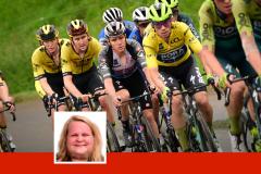 Remco Evenepoel dans la roue de Primoz Roglic. (L'Équipe)