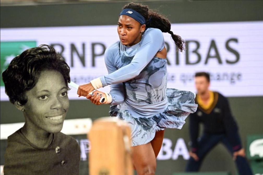 Yvonne Odom, la grand-mère de Coco Gauff, a été la première élève noire à avoir intégré le lycée blanc de Seacrest en Floride. (P. Lahalle/L'Équipe)