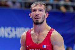 Zelimkhan Khadjiev a été battu d'entrée lors de l'Euro à Bucarest. (X@FFLutte)