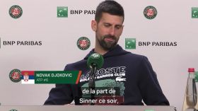 « C'est bien de ne pas avoir pris 6-0 de la part de Sinner » : Djokovic ironise sur sa défaite en 3 sets